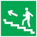 Направление к эвакуационному выходу по лестнице вверх